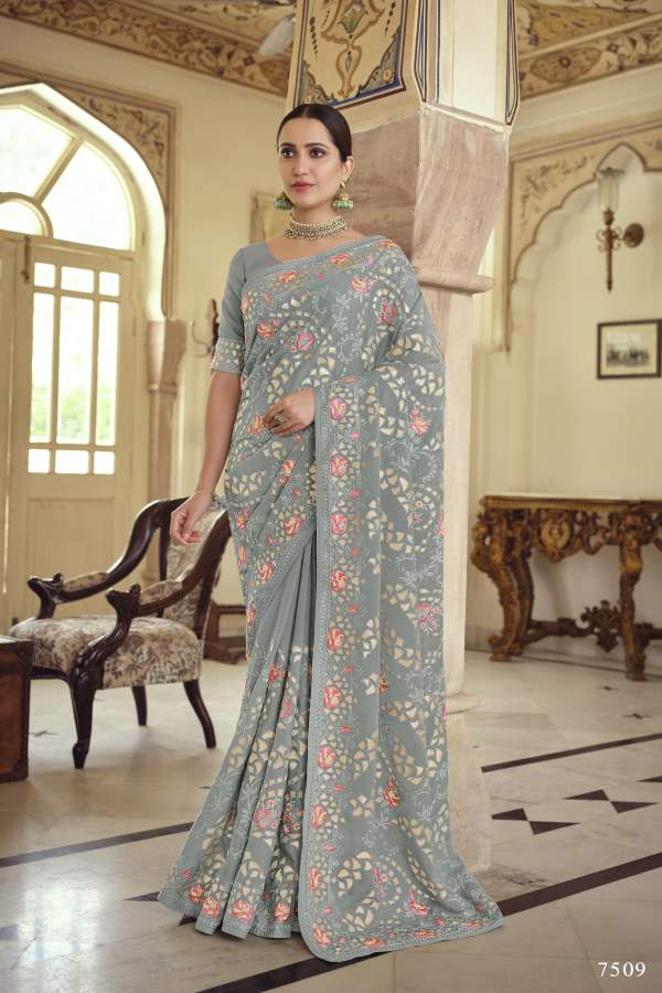 Arya Swarna 2 Party Wear Georgette Wedding Wear Heavy Latest Designer Saree Collection